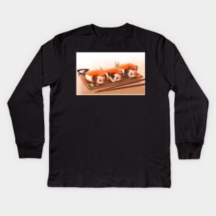 Tem Free Will Sushis Kids Long Sleeve T-Shirt